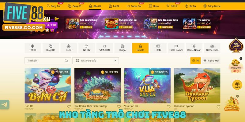 Kho tàng trò chơi Five88